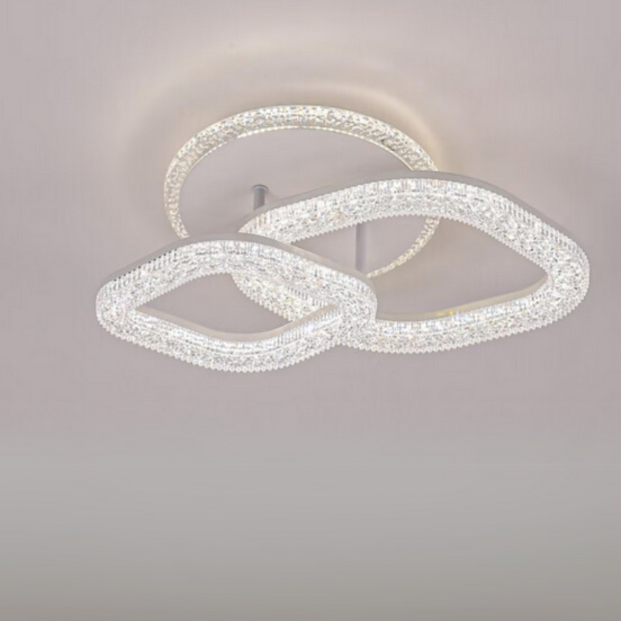 Asgard LED Chandelier 29W with Remote Control, Dimmable Light, White LED Chandeliers with Remote Control Προεπιλεγμένος τίτλος Alessandro Design