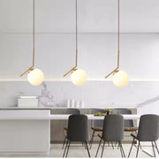 Πολυέλαιος LOFT Haven, 1x E27, Golden White, Metal, Ρυθμιζόμενο ύψος, Modern Modern Chandeliers Προεπιλεγμένος τίτλος Alessandro Design