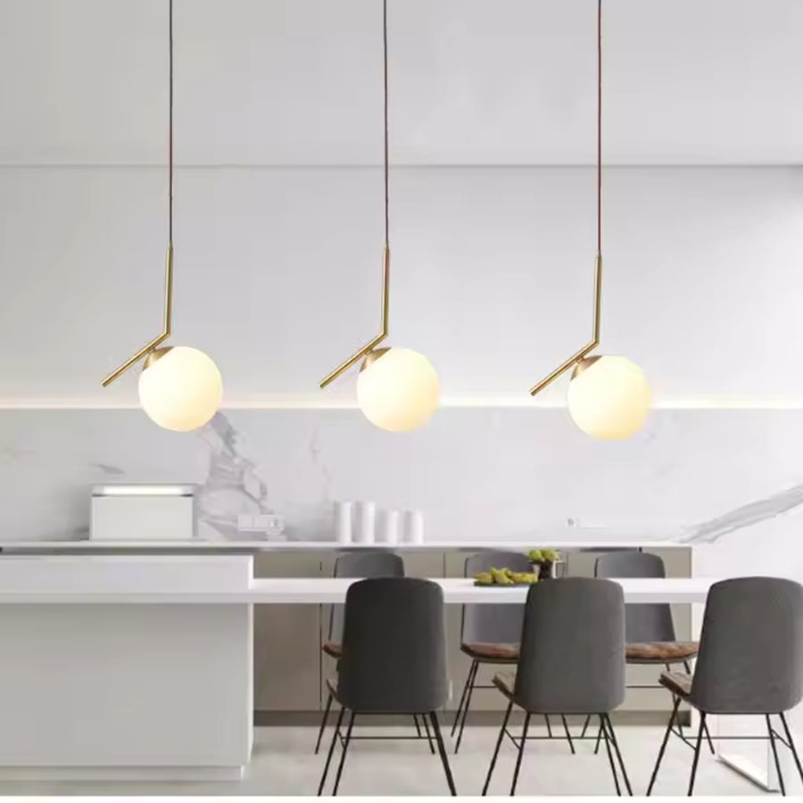 Πολυέλαιος LOFT Haven, 1x E27, Golden White, Metal, Ρυθμιζόμενο ύψος, Modern Modern Chandeliers Προεπιλεγμένος τίτλος Alessandro Design