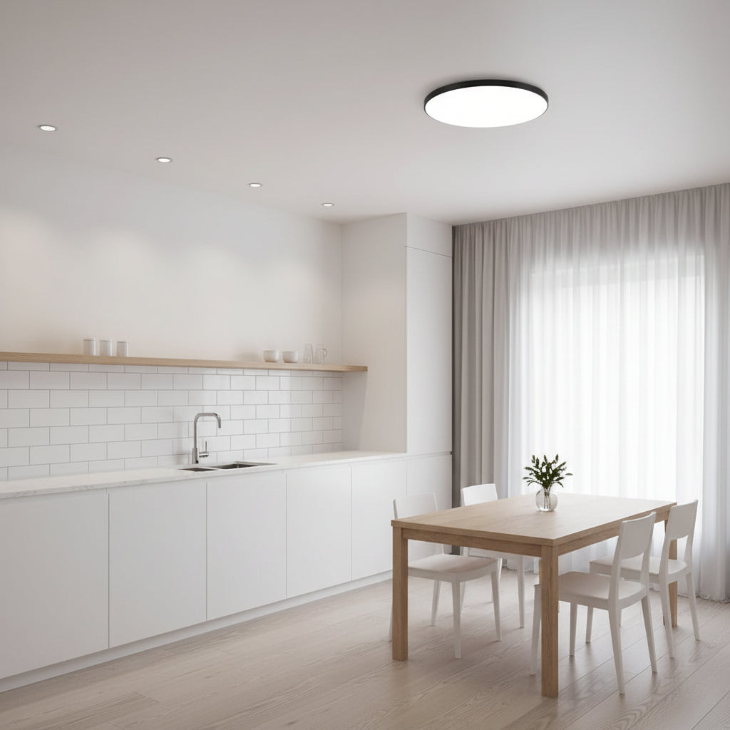 Φωτιστικό οροφής LED SOLIS 37cm 32W Cold Light Μαύρα φωτιστικά οροφής LED Προεπιλεγμένος τίτλος Alessandro Design