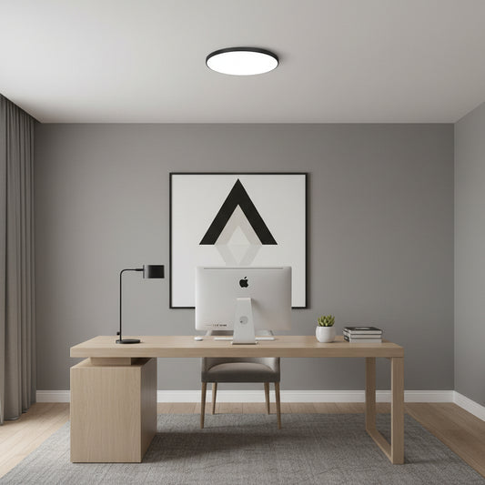 Φωτιστικό οροφής LED SOLIS 37cm 32W Cold Light Μαύρα φωτιστικά οροφής LED Προεπιλεγμένος τίτλος Alessandro Design