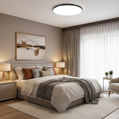 Φωτιστικό οροφής LED SOLIS 37cm 32W Cold Light Μαύρα φωτιστικά οροφής LED Προεπιλεγμένος τίτλος Alessandro Design
