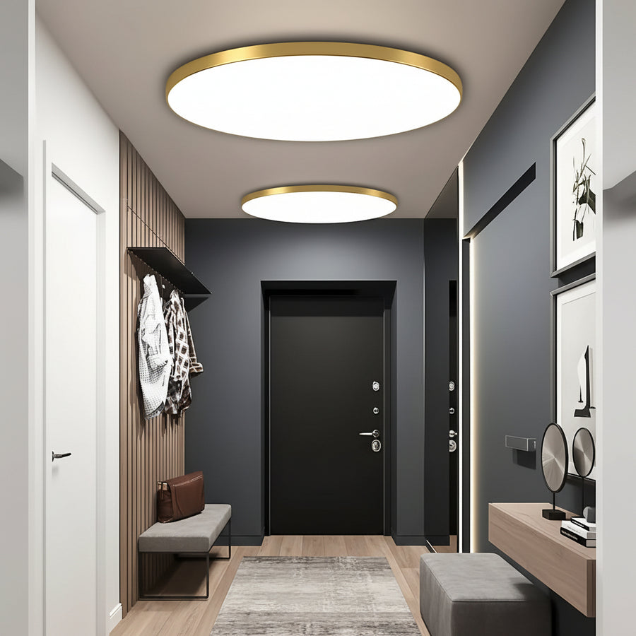 Φωτιστικό οροφής LED SOLIS 27cm 20W Cold Light Χρυσά φωτιστικά οροφής LED Προεπιλεγμένος τίτλος Alessandro Design