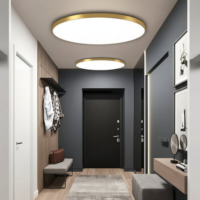 Φωτιστικό οροφής SOLIS LED 27cm 20W Cold Light Gold