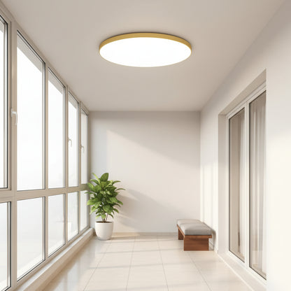 Φωτιστικό οροφής LED SOLIS 27cm 20W Cold Light Χρυσά φωτιστικά οροφής LED Προεπιλεγμένος τίτλος Alessandro Design