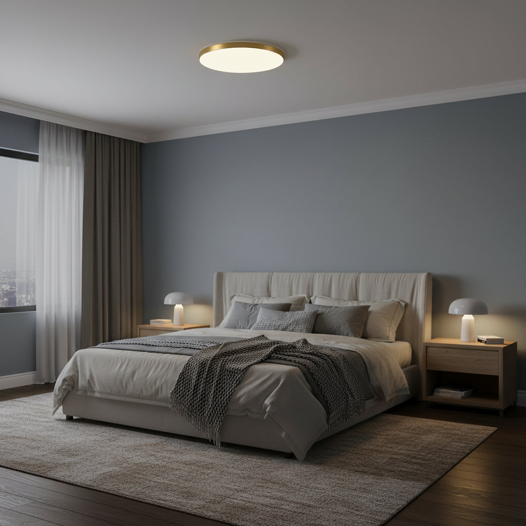 Φωτιστικό οροφής LED SOLIS 37cm 33W Cold Light Χρυσά φωτιστικά οροφής LED Προεπιλεγμένος τίτλος Alessandro Design