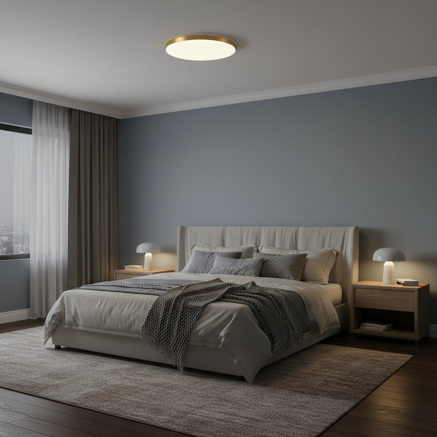 Φωτιστικό οροφής LED SOLIS 37cm 33W Cold Light Χρυσά φωτιστικά οροφής LED Προεπιλεγμένος τίτλος Alessandro Design