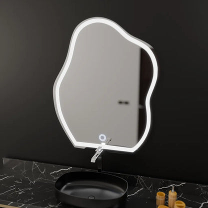 Οργανικός καθρέφτης LED 50x70cm, Φόρμα αφής, Σύστημα Demist, Dimmable Mirrors Korman E Προεπιλεγμένος τίτλος Alessandro Design