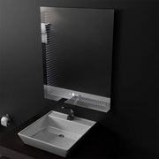 Ορθογώνιος καθρέφτης LED, 60x80cm, Morrin Sensor MotionGlow Marcello, 3D Effect Mirrors Marcello Προεπιλεγμένος τίτλος Alessandro Design