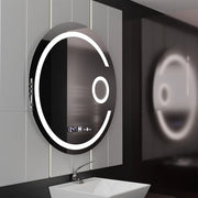 LED Στρογγυλός καθρέφτης, 22W, 70cm, Visio MotionGlow Marcello, Σύστημα αποθαμβώματος, Ρολόι & Θερμόμετρο, Καλλυντικός Μεγεθυντικός φακός, Dimable Marcello Mirrors Προεπιλεγμένος τίτλος Alessandro Design
