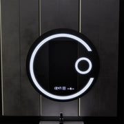 Στρογγυλός καθρέφτης LED, 60 cm, Visio MotionGlow Marcello, Σύστημα αποθαμβώματος, Ρολόι & Θερμόμετρο, Καλλυντικός Μεγεθυντικός φακός, Καθρέφτες με δυνατότητα ρύθμισης ρύθμισης Marcello Προεπιλεγμένος τίτλος Alessandro Design