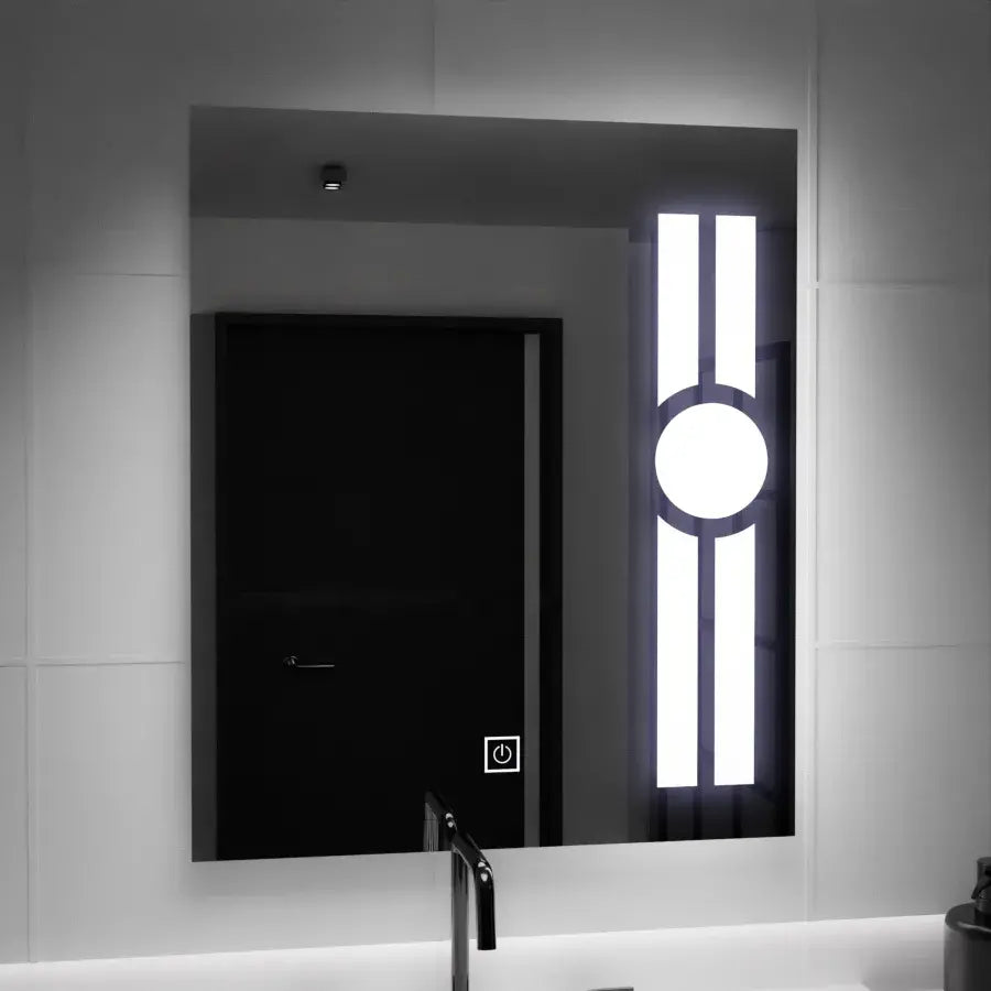 Ορθογώνιος καθρέφτης LED, 60x80 cm, Getame Touch Simple LED καθρέφτης Προεπιλεγμένος τίτλος Alessandro Design