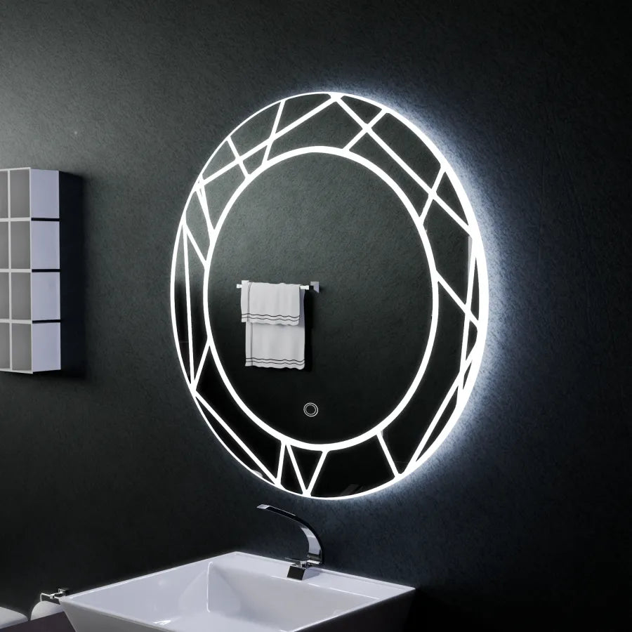 Καθρέφτης LED Touch ASTRIX, 60cm, 6000K, Dimmable, Demister System Mirrors Korman E Προεπιλεγμένος τίτλος Alessandro Design