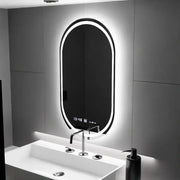 Οβάλ καθρέφτης LED, 60x80cm, Eminence MotionGlow Marcello, Σύστημα αποθαμβώματος, Ρολόι & Θερμόμετρο, Καθρέφτες Dimable Marcello Προεπιλεγμένος τίτλος Alessandro Design