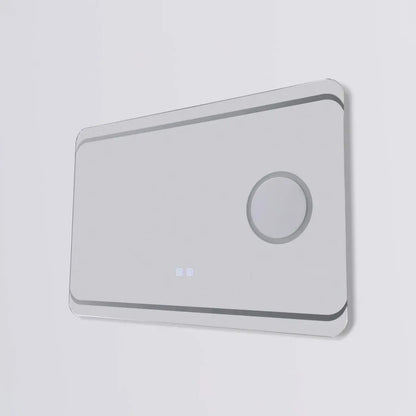 Ορθογώνιος καθρέφτης LED, 80x60 εκ., Stella Touch, Καθρέφτες συστήματος απομίμησης Korman E Προεπιλεγμένος τίτλος Alessandro Design