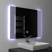 Ορθογώνιος καθρέφτης LED, 80x60 cm, Infinity Frame Basic Touch 1005S-20A Προεπιλεγμένος τίτλος Alessandro Design