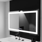 Ορθογώνιος καθρέφτης LED, 160x80 cm, Verite MotionGlow Marcello, Σύστημα αποθάμβωσης, Ρολόι & Θερμόμετρο, Dimable Mirrors Marcello Προεπιλεγμένος τίτλος Alessandro Design