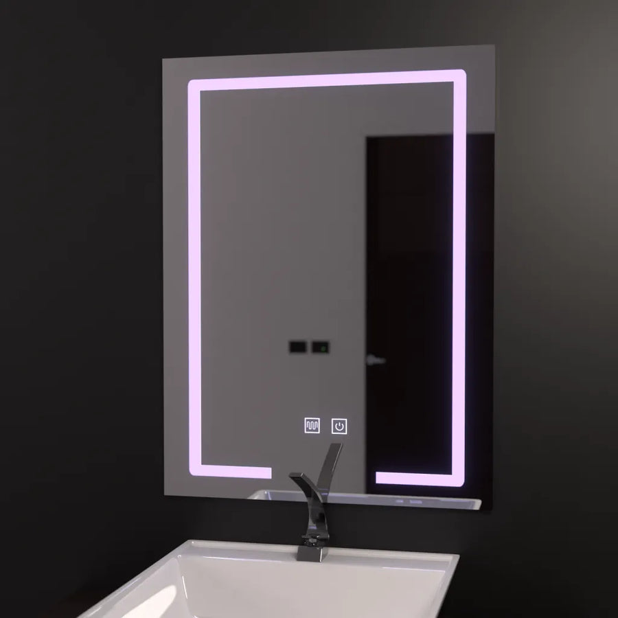 Ορθογώνιος καθρέφτης LED 60x80cm, Touch Vesta, Demist System, Dimmable Καθρέφτης μπάνιου με LED και Demist Προεπιλεγμένος τίτλος Alessandro Design
