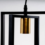 Archer Pendant 4x E27 Black Luster Industrial Προεπιλεγμένος τίτλος Alessandro Design