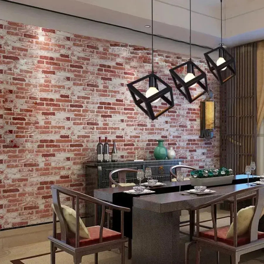 Cube Shape Chandelier, STRUKTUR Linear Trio, 3x E27, Μαύρο, Metal Luster Βιομηχανικός προεπιλεγμένος τίτλος Alessandro Design