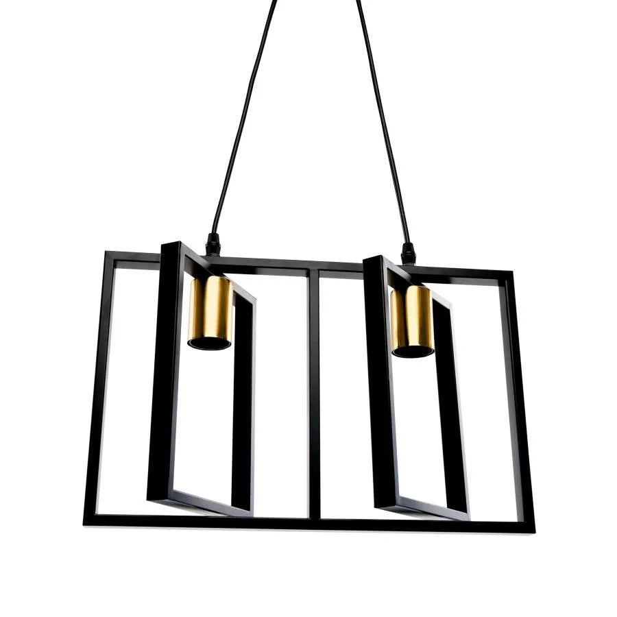 Patrisi Pendant 2x E27 Black Luster Industrial Προεπιλεγμένος τίτλος Alessandro Design