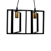 Patrisi Pendant 2x E27 Black Luster Industrial Προεπιλεγμένος τίτλος Alessandro Design
