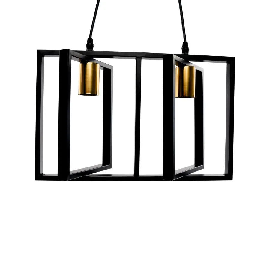 Patrisi Pendant 2x E27 Black Luster Industrial Προεπιλεγμένος τίτλος Alessandro Design