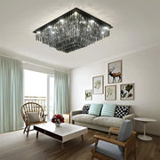 Crystal Chandelier, Brady, 14xE14, Rectangular, Grey Crystal Chandeliers Προεπιλεγμένος τίτλος Alessandro Design