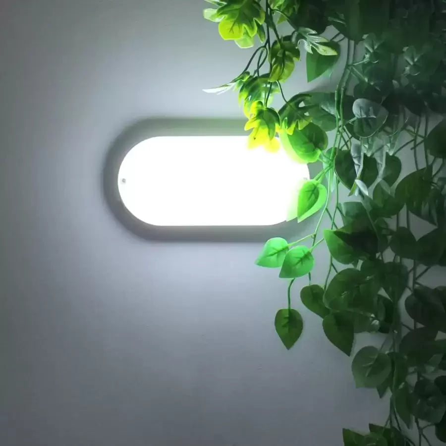 LED Φωτιστικό Οροφής FANTAS Οβάλ 8W 17cm Λευκό Εξωτερικό Φωτιστικό Οροφής LED IP65 Προεπιλεγμένος τίτλος Alessandro Design