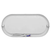 LED Φωτιστικό Οροφής FANTAS Οβάλ 8W 17cm Λευκό Εξωτερικό Φωτιστικό Οροφής LED IP65 Προεπιλεγμένος τίτλος Alessandro Design