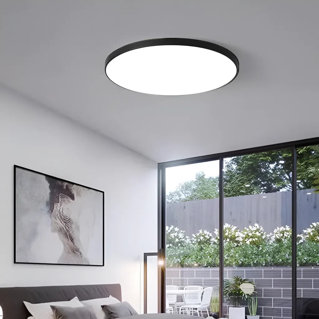 Φωτιστικό οροφής LED SOLIS 37cm 32W Cold Light Μαύρα φωτιστικά οροφής LED Προεπιλεγμένος τίτλος Alessandro Design