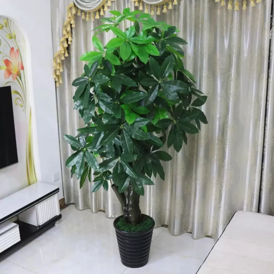 Τεχνητό φυτό Lucky Tree (Pachira Aquatica), χωρίς γλάστρα, 150cm Πράσινος Προεπιλεγμένος Τίτλος Alessandro Design