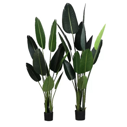 Τεχνητό φυτό Bird of Paradise (Strelitzia Nicolai), 16 φύλλα, χωρίς γλάστρα, 180 εκ. Πράσινα τεχνητά φυτά εσωτερικού χώρου Προεπιλεγμένος τίτλος Alessandro Design