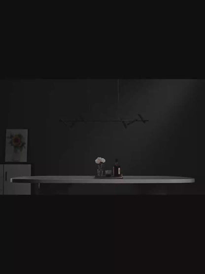 Πολυέλαιος Harman LED, 23W, 6 Πηγές, Ουδέτερο φως, Μαύρο