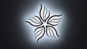 Πολυέλαιος LED με τηλεχειριστήριο SAKURA 62W, 5 πέταλα, Κρύο/Ζεστό/Ουδέτερο φως, Ρυθμιζόμενο, Λευκό