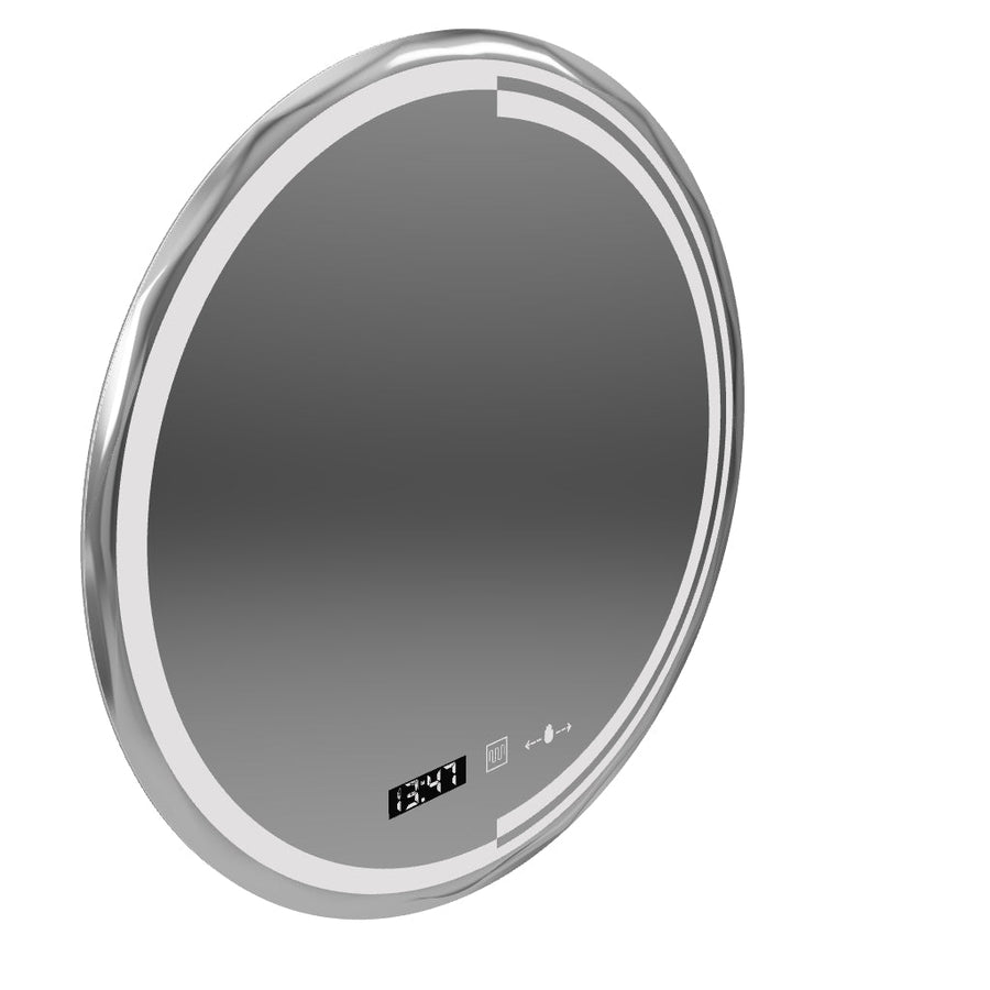 LED Στρογγυλός καθρέφτης, 60cm, Consuel Marcello MotionGlow Sensor, Demister System, Ρολόι & Θερμόμετρο, Dimmable