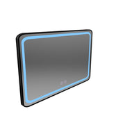 Ορθογώνιος καθρέφτης LED 100x65cm EDGE Touch Demister System, μαύρο πλαίσιο