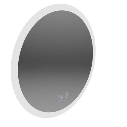 Στρογγυλός καθρέφτης LED, 60cm, Noxia Touch, Demister System, Dimmable