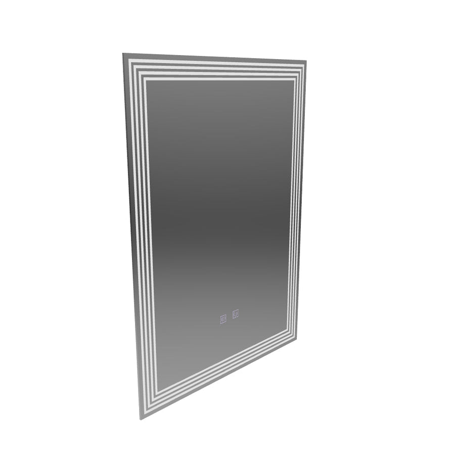 Ορθογώνιος καθρέφτης LED, 60x80cm, ADIS Touch, Demister System, Dimmable