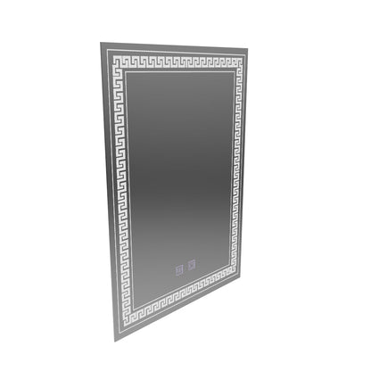 Ορθογώνιος καθρέφτης LED, 60x80cm, Touch Vivido, Σύστημα Demister, Dimmable