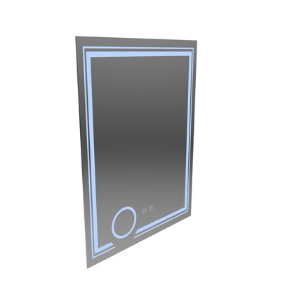 Ορθογώνιος καθρέφτης LED, 60x80cm, CANTO Touch, Σύστημα Demister, Dimmable