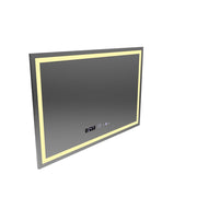 Ορθογώνιος καθρέφτης LED 120x80cm Vérité MotionGlow Marcello, Σύστημα Demister, Ρολόι & Θερμόμετρο, Ρυθμιζόμενο