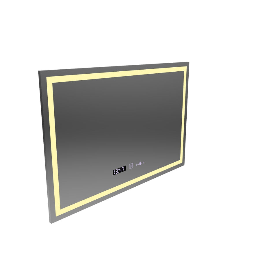 Ορθογώνιος καθρέφτης LED 120x80cm Vérité MotionGlow Marcello, Σύστημα Demister, Ρολόι & Θερμόμετρο, Ρυθμιζόμενο