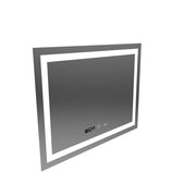 Ορθογώνιος καθρέφτης LED, 80x60cm, Verite MotionGlow Marcello, Σύστημα Demister, Ρολόι & Θερμόμετρο, Ρυθμιζόμενο