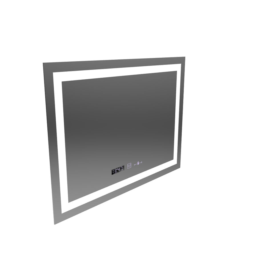 Ορθογώνιος καθρέφτης LED, 80x60cm, Verite MotionGlow Marcello, Σύστημα Demister, Ρολόι & Θερμόμετρο, Ρυθμιζόμενο