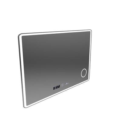 Ορθογώνιος καθρέφτης LED 120x80 Aura Riflesso Puro MotionGlow Marcello, Σύστημα Demister, Θερμόμετρο και Ρολόι, Dimable