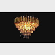 Κρυστάλλινος πολυέλαιος VERSAILLES Magno 8x E14, Διάμετρος 60cm, Χρυσός, Ρυθμιζόμενο Ύψος