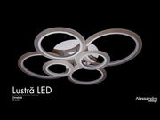 Πολυέλαιος LED με τηλεχειριστήριο BETTY 82W, 6 κύκλοι, κρύο/ζεστό/ουδέτερο φως, ρυθμιζόμενο, λευκό