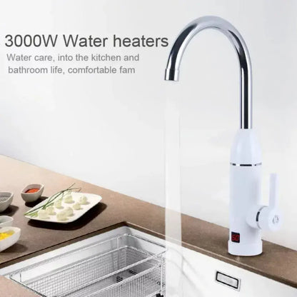 Instant Electric Baucet for Hot Water, LCD Display, White, Kitchen Baucets LZ-501X Προεπιλεγμένος τίτλος Alessandro Design