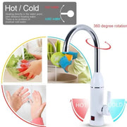 Instant Electric Baucet for Hot Water, LCD Display, White, Kitchen Baucets LZ-501X Προεπιλεγμένος τίτλος Alessandro Design